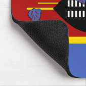 Flagge von Eswatini (Swasiland) Mousepad (Ecke)