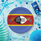 Flagge von Eswatini (Swasiland) Pappteller (Party)