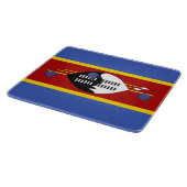 Flagge von Eswatini (Swasiland) Schneidebrett (Ecke)