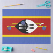 Flagge von Eswatini (Swasiland) Seidenpapier (Basteln)