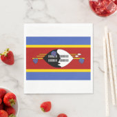 Flagge von Eswatini (Swasiland) Serviette (Beispiel)