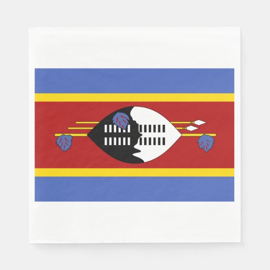 Flagge von Eswatini (Swasiland) Serviette (Vorderseite)