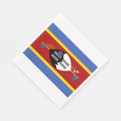 Flagge von Eswatini (Swasiland) Serviette (Ecke)