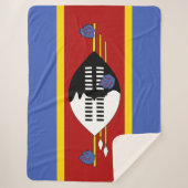 Flagge von Eswatini (Swasiland) Sherpadecke (Vorderseite)