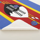 Flagge von Eswatini (Swasiland) Sherpadecke (3/4)