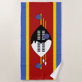 Flagge von Eswatini (Swasiland) Strandtuch (Vorderseite)
