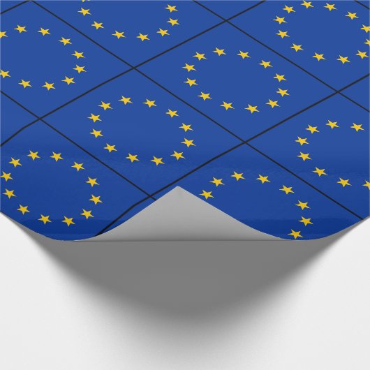 Flagge von Europa, europäische Flagge Geschenkpapier (Ecke)