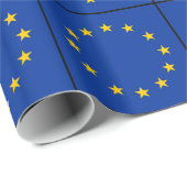 Flagge von Europa, europäische Flagge Geschenkpapier (Rolleneckpunkt)