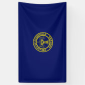 Flagge von Evansville (Indiana) Banner (Vertikal)