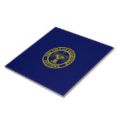 Flagge von Evansville (Indiana) Fliese (Seite)