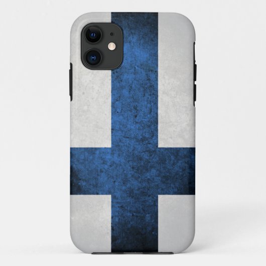 Flagge von Finnland Case-Mate iPhone Hülle (Rückseite)