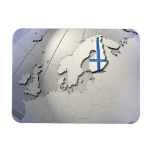 Flagge von Finnland Magnet