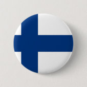 Flagge von Finnland - Suomen Lippu - Button (Vorderseite)