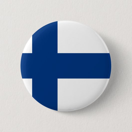 Flagge von Finnland - Suomen Lippu - Button (Vorderseite)