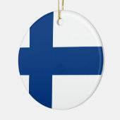 Flagge von Finnland (Suomen lippu, Finlands Keramik Ornament (Links)