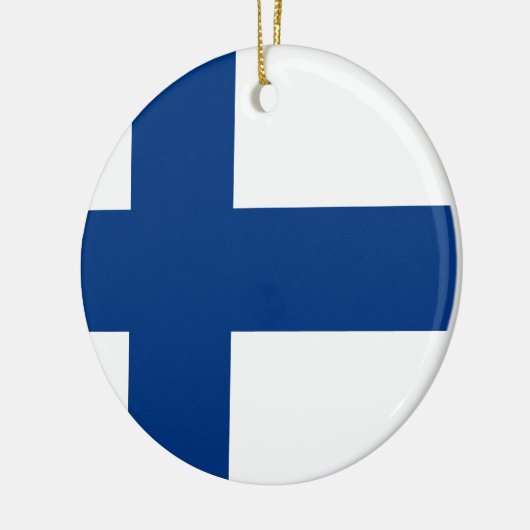 Flagge von Finnland (Suomen lippu, Finlands Keramik Ornament (Links)