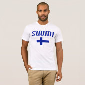 Flagge von Finnland T-Shirt (Vorne ganz)