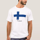 Flagge von Finnland T-Shirt (Vorderseite)