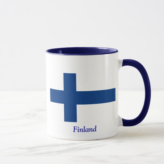 Flagge von Finnland Tasse (Rechts)