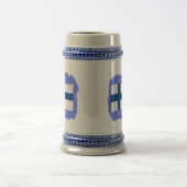 Flagge von Finnland-Tasse Bierglas (Mittel)