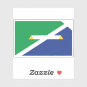 Flagge von Fishers, Indiana Aufkleber (Blatt)