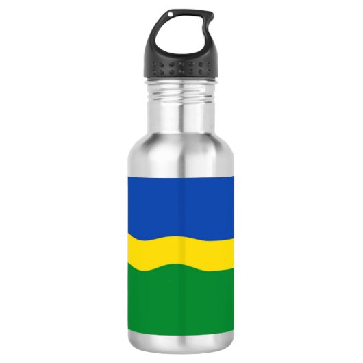 Flagge von Flevoland Edelstahlflasche (Vorderseite)