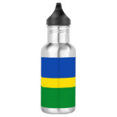 Flagge von Flevoland Edelstahlflasche (Rechts)