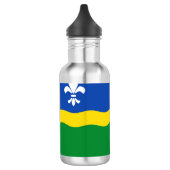 Flagge von Flevoland Edelstahlflasche (Links)