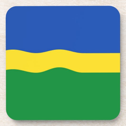 Flagge von Flevoland Untersetzer (Vorderseite)