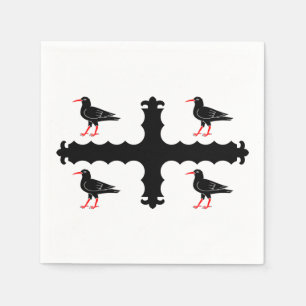 Flagge von Flintshire Napkins Serviette