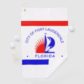 Flagge von Fort Lauderdale, Florida Golfhandtuch (Insitu)