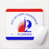 Flagge von Fort Lauderdale, Florida Mousepad (Mit Mouse)