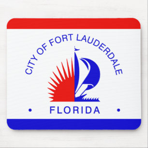 Flagge von Fort Lauderdale, Florida Mousepad