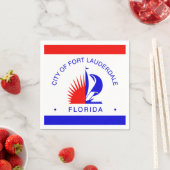 Flagge von Fort Lauderdale, Florida Serviette (Beispiel)