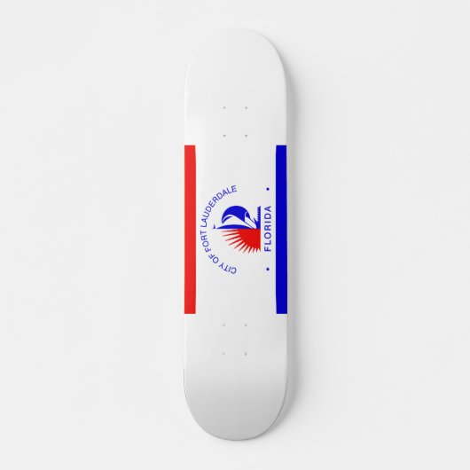 Flagge von Fort Lauderdale, Florida Skateboard (Vorne)