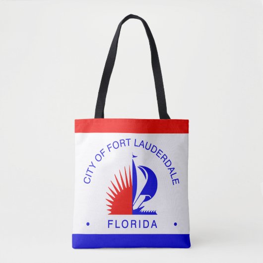 Flagge von Fort Lauderdale, Florida Tasche (Vorderseite)