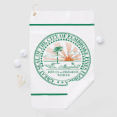 Flagge von Fort Pembroke Pines, Florida Golfhandtuch (Insitu)