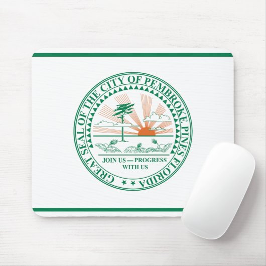 Flagge von Fort Pembroke Pines, Florida Mousepad (Mit Mouse)