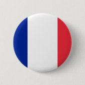 Flagge von Frankreich; Französische Flagge, Button (Vorderseite)