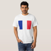 Flagge von Frankreich französisches Tricolour T-Shirt (Vorne ganz)