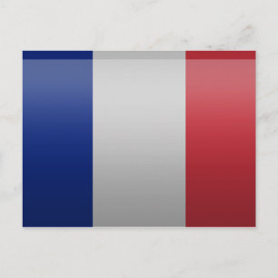 Flagge von Frankreich Postkarte
