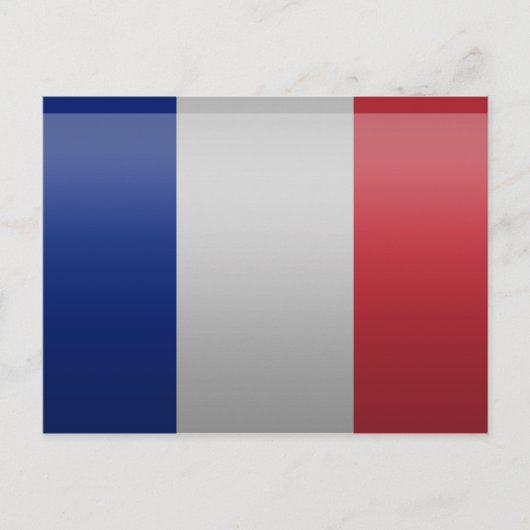 Flagge von Frankreich Postkarte (Vorderseite)