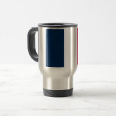 Flagge von Frankreich Reisebecher (Vorderseite Links)