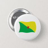 Flagge von Französisch-Guayana Button (Vorne & Hinten)