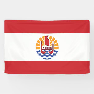 Flagge von Französisch-Polynesien Banner