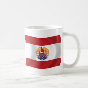 Flagge von Französisch-Polynesien Becher Kaffeetasse