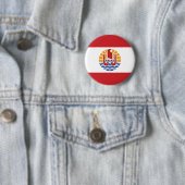 Flagge von Französisch-Polynesien Button (Beispiel)
