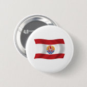 Flagge von Französisch-Polynesien Button (Vorne & Hinten)