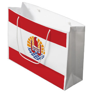 Flagge von Französisch-Polynesien Große Geschenktüte