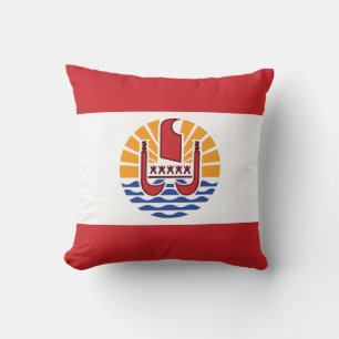 Flagge von Französisch-Polynesien Kissen